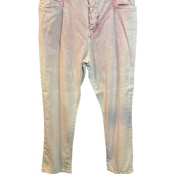 NWT Pilcro and the Letterpress Acid Washed Straight Leg Pants in Rose Size 30 - Picture 4 of 7